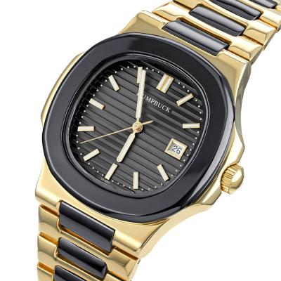 China Original Automatic Date HUMPBUCK Watches Black Watch Mens Gift Sets Rose Gold Wristwatches Men Wrist Watches for sale