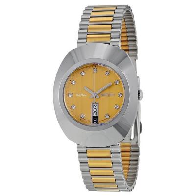 China Day / Date Nano Stainless Watches Gold Luxury Wrist Watch For Men for sale