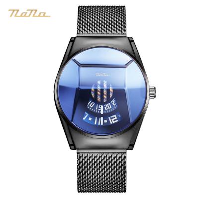 China Newly Designed Ultra-thin Precise Nano Factory Direct Quartz Day/Date Beautiful Time-accurate Watches for sale