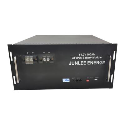 China Junlee solar battery 52 volt 100ah maintenance free lithium-ion lifepo4 deep cycle UPS batteries for sale