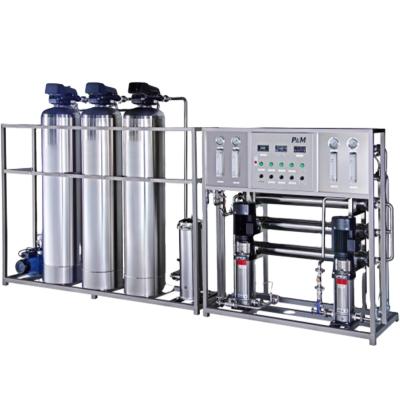 China 1T Industrial Pure Water Equipment Two Stage RO Reverse Osmosis Industrial Water Treatment Equipment for sale