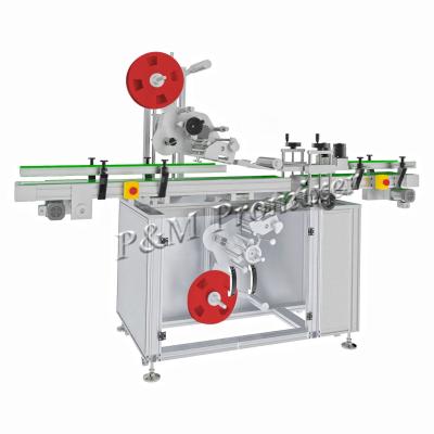 China Paper Semi Automatic Round Sticker Bottle Beverage Wine Labeling Machine For Pet Bottles Boxes for sale