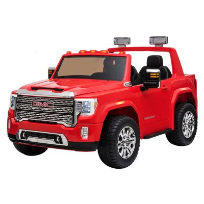 China Ride on HD Child Electric Car 24V Battery Power 4 Wheel Toy Good Quality Licensed GMC SIERRA Driving Ride On Car For Kids 3 8 Years Old for sale