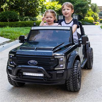 China Ride On Toy Licensed Six Wheel Ford Duty Super Kid Electric Ride On Car Truck Remote Control Four Wheel Drive for sale