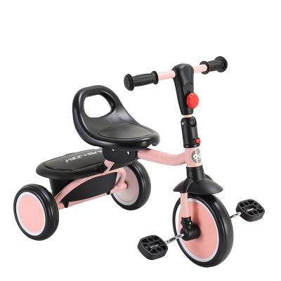 China Ride on Hot Selling Cheap Kid's Toy Tricycle with Foldable Handlebar Rear Basket for sale