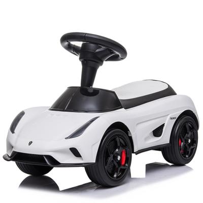 China Ride On Toy Cheap Kids Christmas Gift Licensed Koenigsegg Ride On Car For Kids By Foot for sale