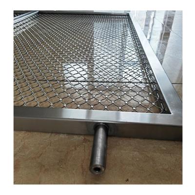 China Hot Sale Stainless Chain Mesh Rope Corrosion Resistance Stainless Steel Wire Rope Mesh Net Aviary Mesh for sale