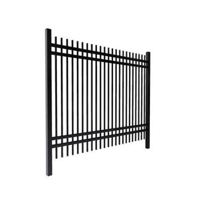 China Durable Steel 6ft Metal Heat Treated Pressure Treated Wrought Iron Fence for sale