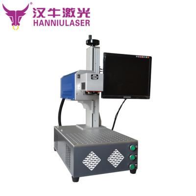 China Hanniu 20W 30w 50w Water Cooled Acrylic Wood Marking Machine MDF Marker CO2 Laser Marking Machine For Leather Nonmetal for sale