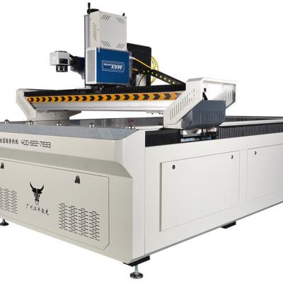 China 1300*2500mm Air Cooled Mark Metal Stainless Steel Big Marks Make Up Fiber Laser Marking Machine 50W for sale