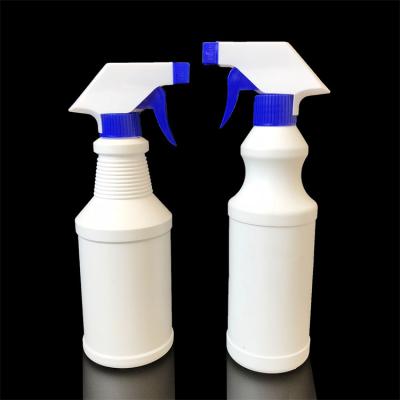 China Household Products Wholesale 500Ml Empty Round Boston Plastic Water Trigger Spray Bottles for sale