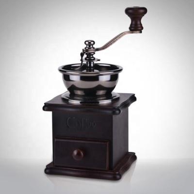 China Outdoor Vintage Coffee Grinder Mill Antique Hand Manual Coffee Bean Grinder for sale