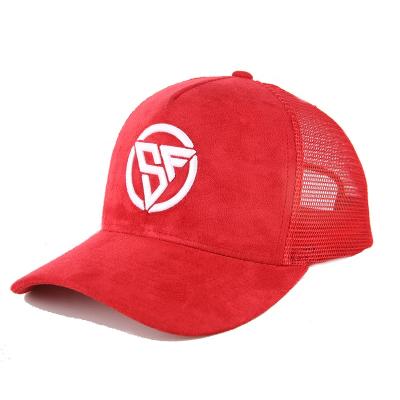 China Wholesale 3d Mesh Baseball Cap Trucker 3d Embroidery Suede Hat Custom for sale