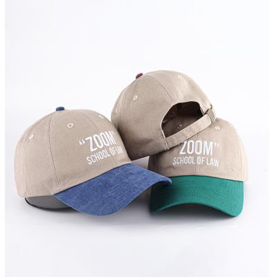 China Hot Selling Colorful JOINT Baseball Cap Plain Spring Dad Hat for sale