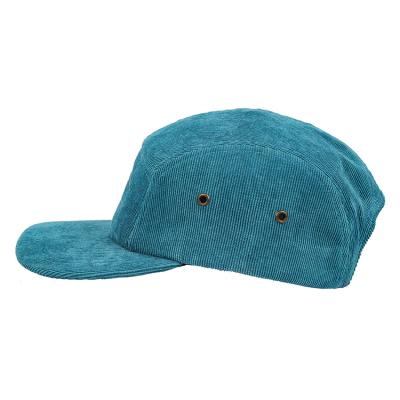 China Embroidery Logo 5 Panel Hats Hat Custom COMMON COMMON Corduroy Camp Hat for sale