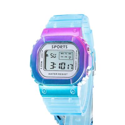 China Auto Date Wrist Watch Fashion Cheap Unisex Digital Cool Light Led Sport Watches Plastic Electronic Watch for sale