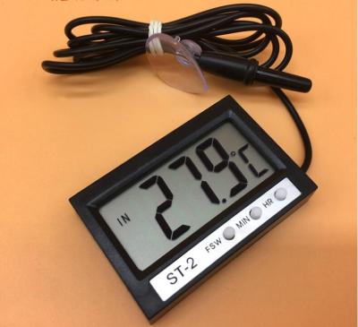 China In Output st2 LCD Dual-way Digital Car Thermometer and Clock St-2 for sale