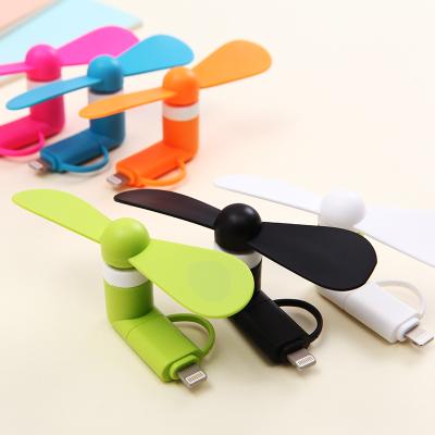 China 2 in-1 Cheap Outdoor Mini Cell Phone Fan for iPhone/iPad and Android for sale