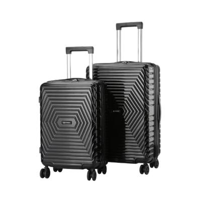 China ABS+PC Thin Film Wholesale Durable ABS+PC Trolley Luggage Case Set for sale