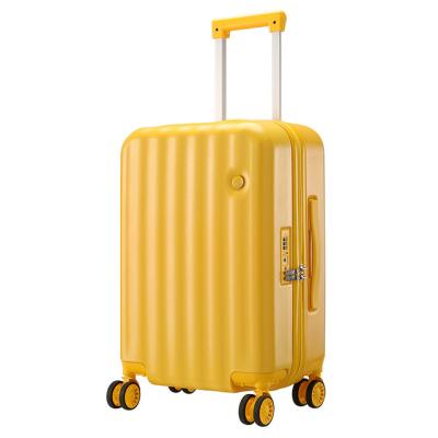 China Colorful ABS Travel PC Luggage Suitcase 20inch Spinner With Wheels for sale