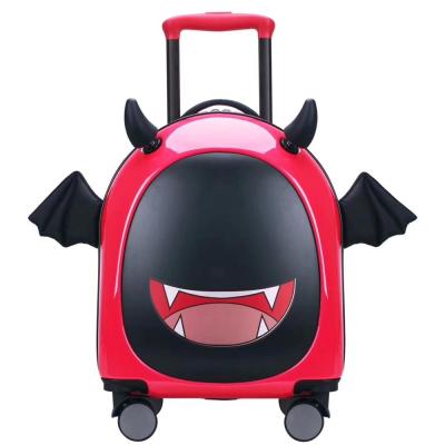 China PC Little Devil PC Trolley Luggage Case Handbag For Kids for sale