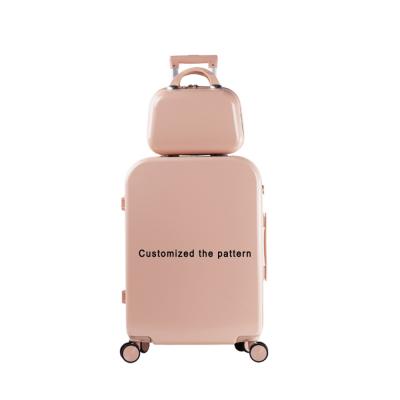 China Unique PC Dropshipping OEM Printing Personality Custom Design Suitcase Luggage for sale