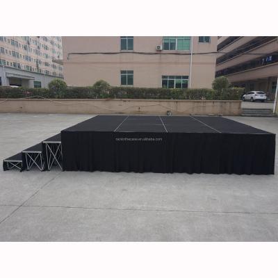 China Plywood Used Modern Church Podium / Cheap Folding Portable Stage for sale