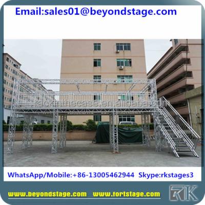 China Concert ceiling lighting truss system/dj truss/outdoor concert stage truss for sale