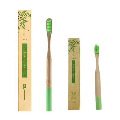 China Environmental Protection Customized CE Certification BPA Free Adult Child Colorful Eco Friendly Bamboo Toothbrush Packaging Private Label for sale