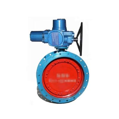 China General D942X 16Q DN1200 Soft Sealing Double Eccentric Ductile Iron DN1200 PN10 Flange Butterfly Valves for sale