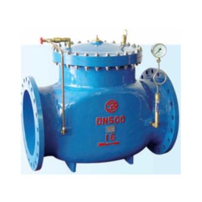 China 300X General Valve-control Plunger Valve Slow Closing Pressure Reducing Price for sale