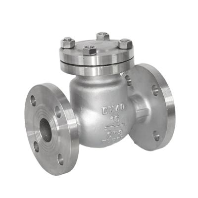 China General hot selling price of 25DN stainless steel swing check valve with flange connection for sale