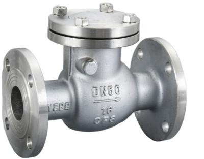 China General Pn16 Factory Made Direct Stainless Steel Swing Check Valve With Hydraulic Damper for sale