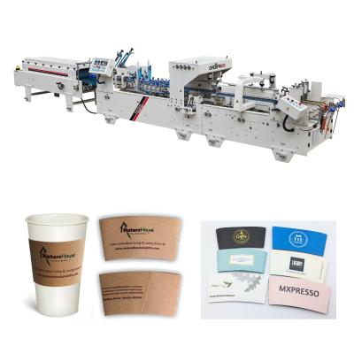 China YZHH Food Folder Gluer Machine For Coffee Cup Sleeve Te koop