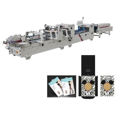 China GDHH Food Packing Machinery For Made Clothing Box Silk Stocking Box Pre-folder Lock Bottom Folder Gluer Machine for sale