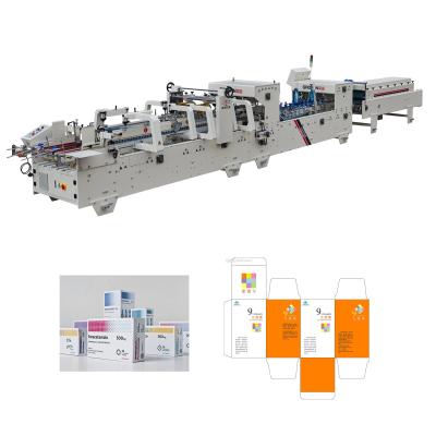 China Food pre-fold folder gluer machine for medicinal box with bottom-lock straight line for sale