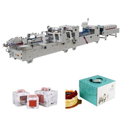 China Automatic Food Cardboard Folder And Gluer Machine For Cake Box Candy Box Gluing for sale