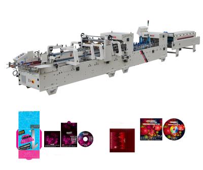 China Food CD Box Making Machine Straight Line Folder Gluer Machine Pre-fold and Lock Bottom Folder Gluer Machine for sale