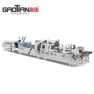 China Garment Shops SHH-800AG Pre-fold Lock Folder Gluer Paper Box Machine Bottom Paper Product Making Machinery à venda