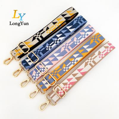 China Handbag Women Bag Accessories Colorful Belt Bag Accessories Colorful Belt Adjustable Rainbow Shoulder Hanger Handbag Straps for sale