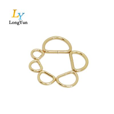 China High quality metal D-ring buckle metal 5.0*13 metal D-ring purse supply high quality bronze color handbag for sale