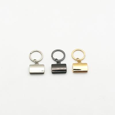 China Handsome Metal Factory Direct Single Metal Slot Key Ring With Gusset for sale