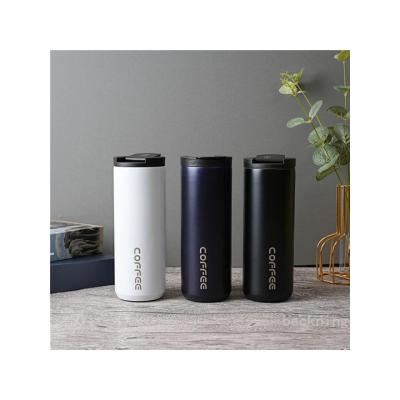 China 420ml 550ml PORTABLE Popular Fashion Stainless Steel Vacuum Gradient Vacuum Stainless Steel Water Bottle Colorful Coffee Mug for sale