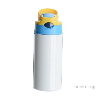 China PORTABLE 350ml 304 Sublimation Tumbler Water Cup Bottle Thermos With Straw Double-Layer Vacuum Cup For Kids for sale