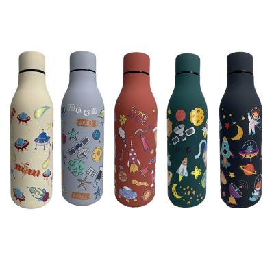 China 2022 Sustainable Best Selling Customizable 500ml bpa free s s sports water bottles for kids school stainless steel for sale