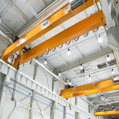 China Bridge Crane Factory Supply High Performance Standard Parts Left Hand Type Electric Double Girder Overhead Crane for sale