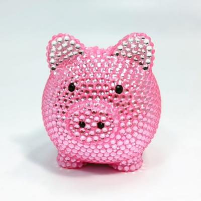 China Promotional Hot Selling Luxury Children Gift Wholesale Rhinestone Piggy Bank Money Bank Bling for sale