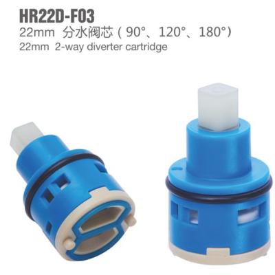 China Modern HAIRUI HR22D-F03 22mm 90 120 180 two way, ceramic diverter feeder for faucet, mixer, faucet, axis plastic handle for sale