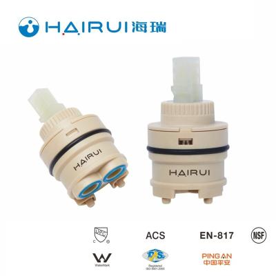 China HAIRUI Factory Supply 35mm Low Torque Modern Series Upper O-ring Ceramic Cartridge For Faucet HR35-L01 Korea PPO Material Use for sale