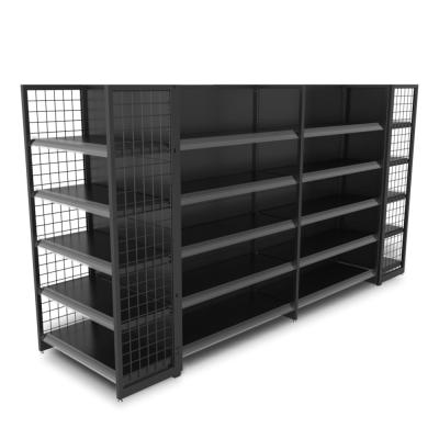 China Single Sided Durable Grocery Retail Display Racks Gondola Shelving Supermarket Shelf For Sale for sale